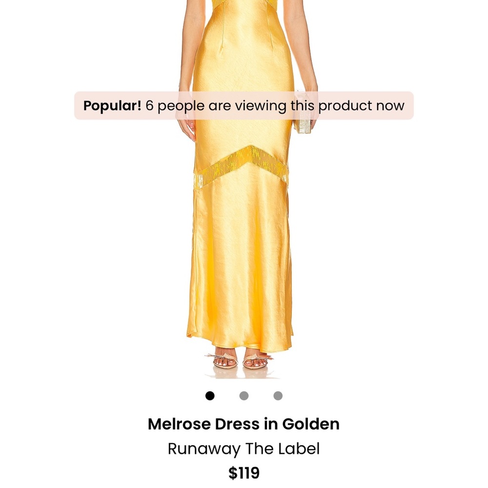 Runaway The Label Melrose Dress in Golden